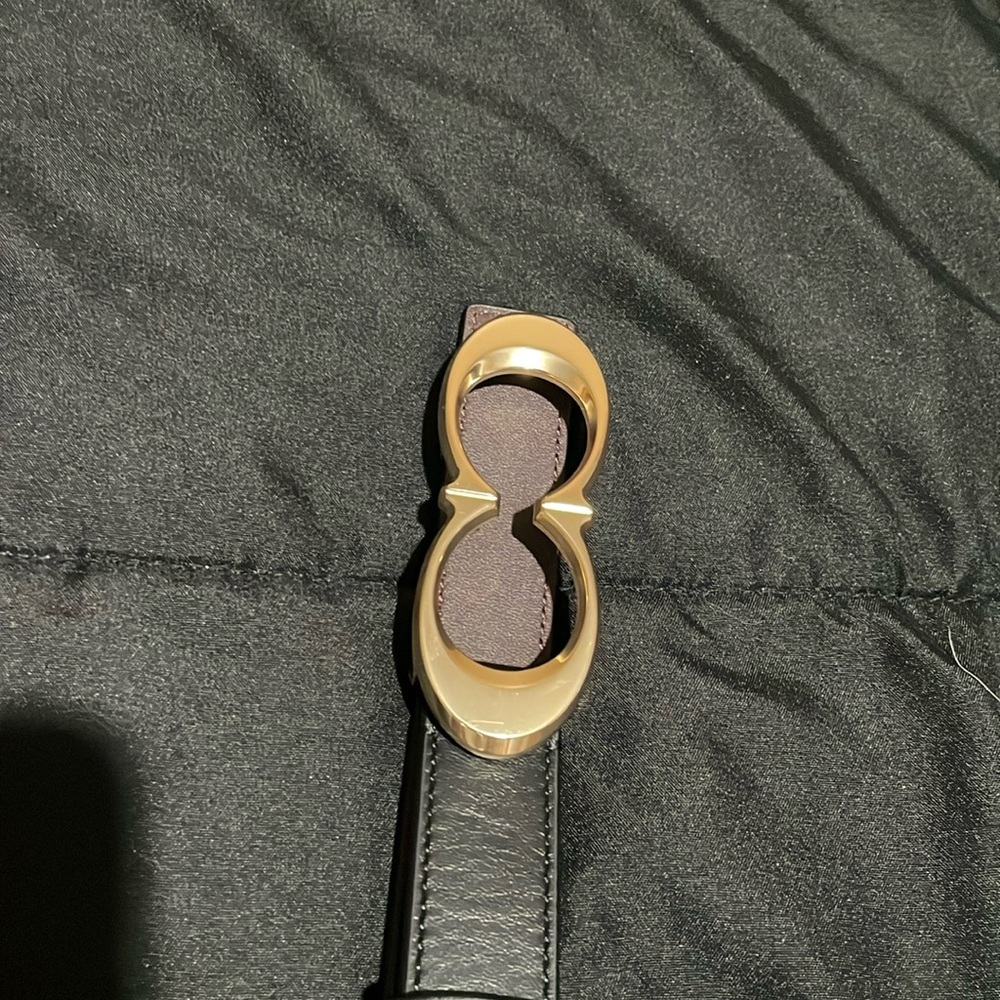 Coach Black Belt Gold coach buckle.